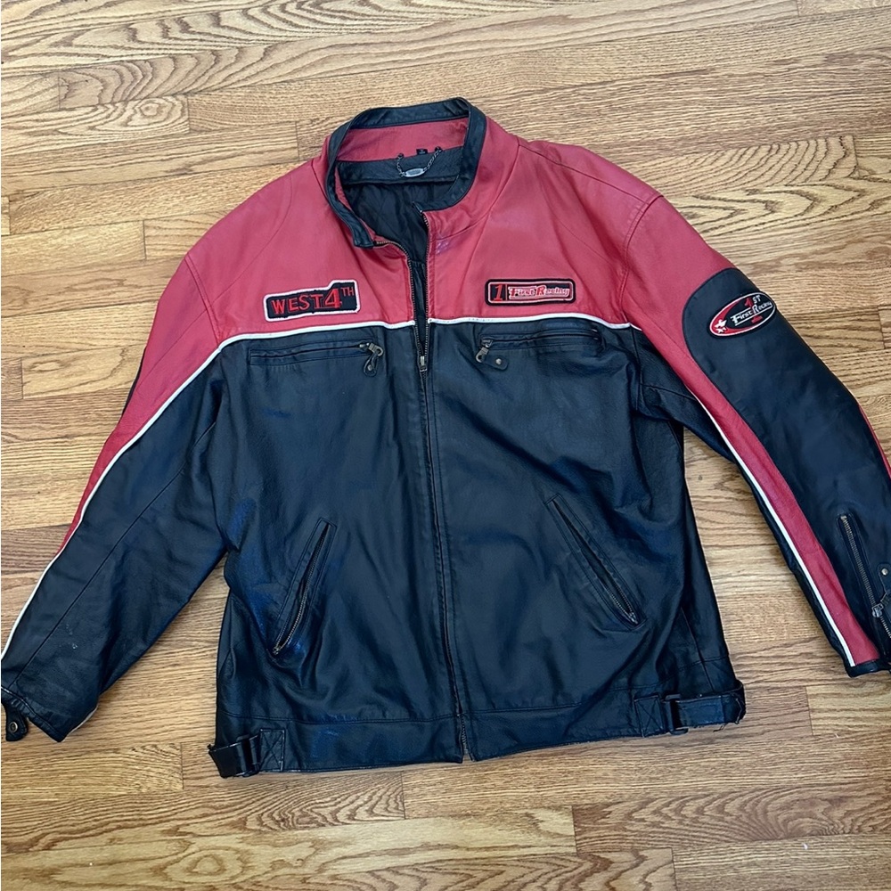 Vintage Genuine Leather Racing Jacket